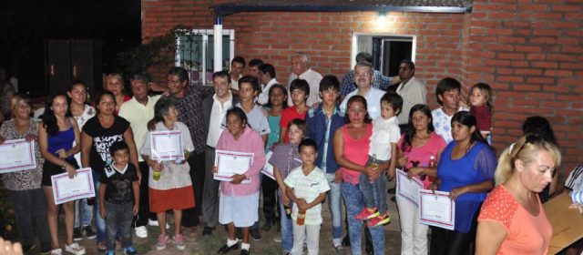 Viviendas sociales beneficiaron a familias de Nueva Esperanza, Taco Pozo y parajes del departamento Pellegrini