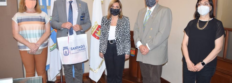 La intendente Fuentes recibió al gobernador del Rotary Club Distrito 4851